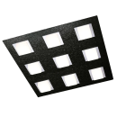 Grossmann 9-flg LED Deckenleuchte Basic Schwarz