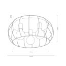 3-flg Deckenleuchte Moroni Ø 50 cm