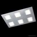 6-flg LED Deckenlampe Basic Aluminium