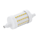 LED R7s Stablampe, weiß, zylindrisch, energiesparend, viele gelbe LEDs, ideal für Wohnraumbeleuchtung
