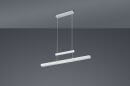 Moderne LED-Pendelleuchte aus Aluminium, minimalistisch, höhenverstellbar, für Wohnzimmer oder Büro.