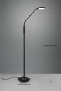 TRIO LED Stehleuchte Monza Schwarz