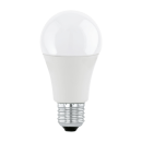 LED-Glühbirne mit E27-Fassung, energieeffizient, weiß, isoliert auf weißem Hintergrund, moderne Beleuchtung