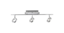 Paul Neuhaus 3-flg Deckenleuchte Sileda Aluminium matt