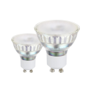 Zwei LED-Spotlampen mit GU10-Sockel, energiesparend, für moderne Beleuchtung und effiziente Lichtlösungen.